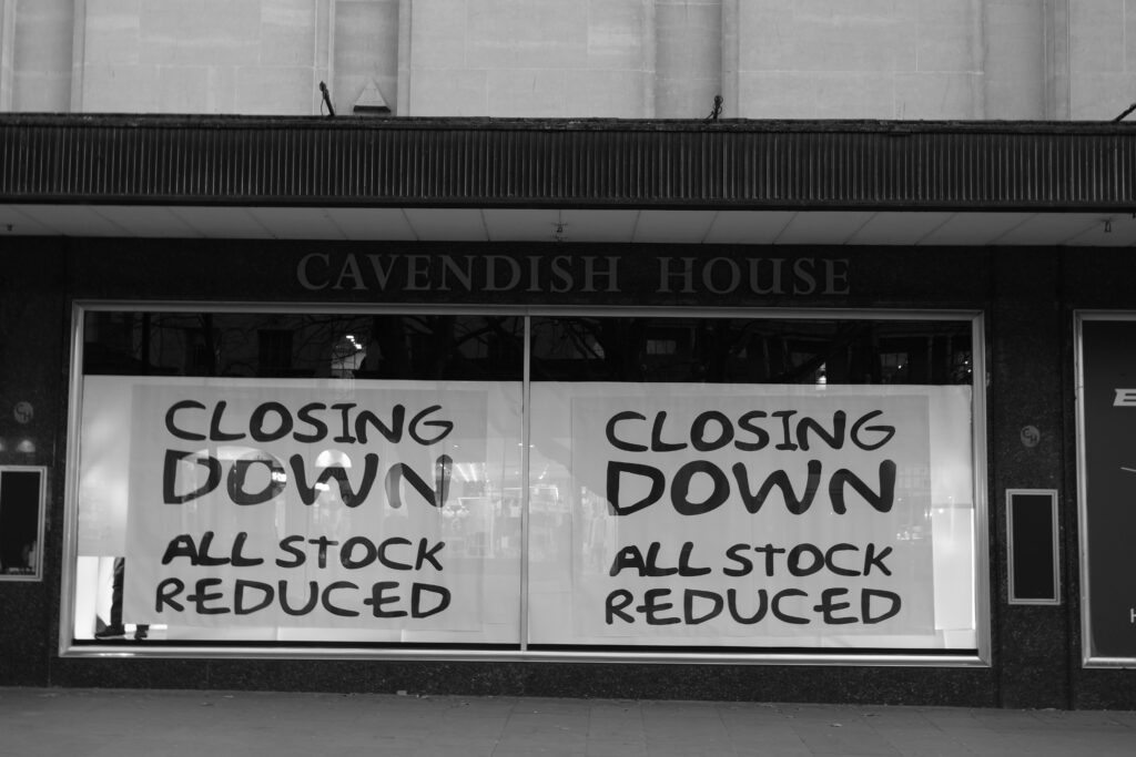 Closing down